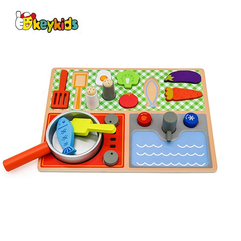 Best Sale Educational Toy Pots And Pans Wooden For Kids W10B210