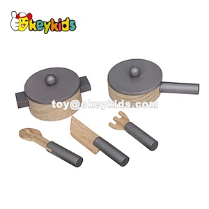 New cheapest children white wooden toy kitchen set for wholesale W10C404