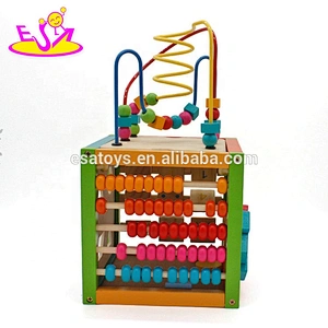 Baby Wooden Montessori Activity Cube For Wholesale W11B084