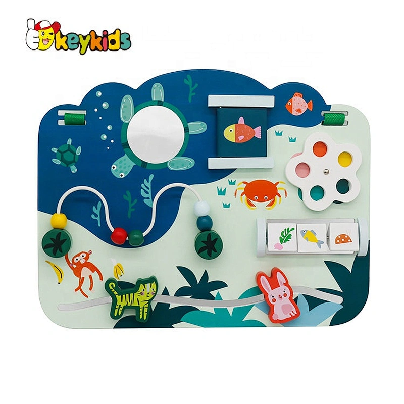 Top Sale Wooden Toddler Activity Busy Board For Wholesale W12D127