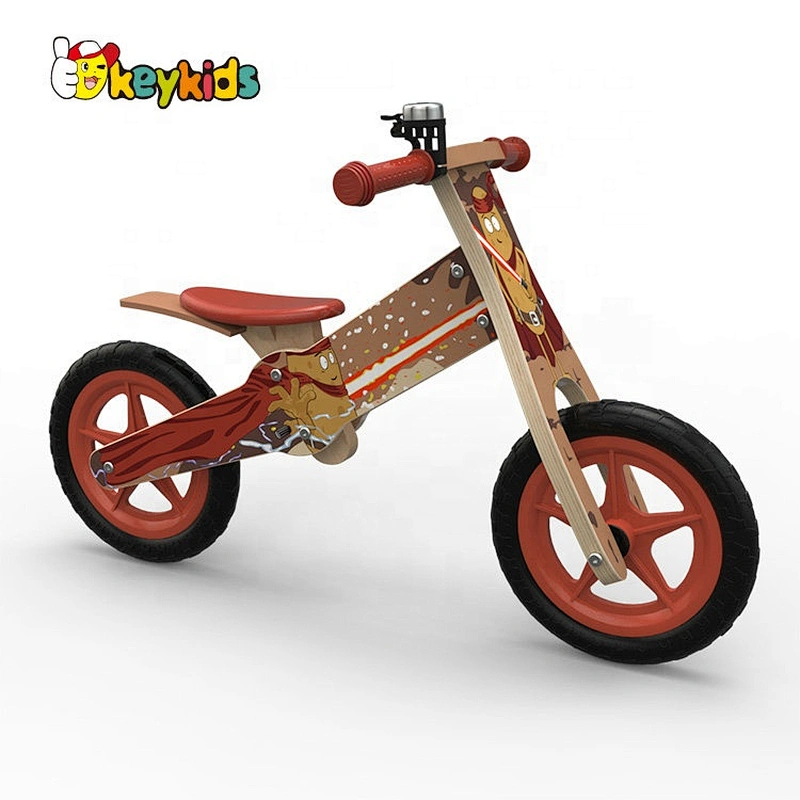 Original Design Red Wooden Push Bicycle For Children W16C265