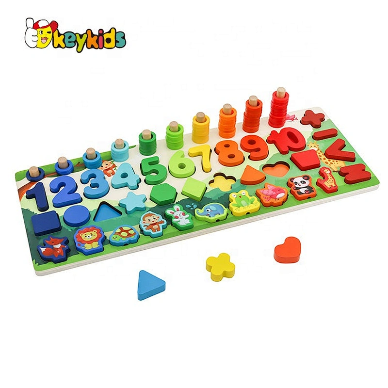 Customize magnetic wooden learning board for baby W12D227