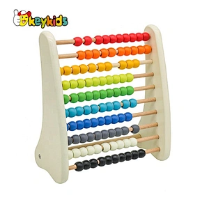 Hot sale preschool wooden lacing car toy for kids W11E159
