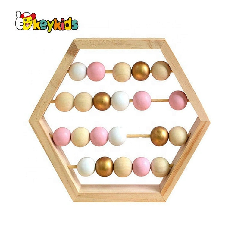 Best design educational wooden abacus toy for kids W12A038