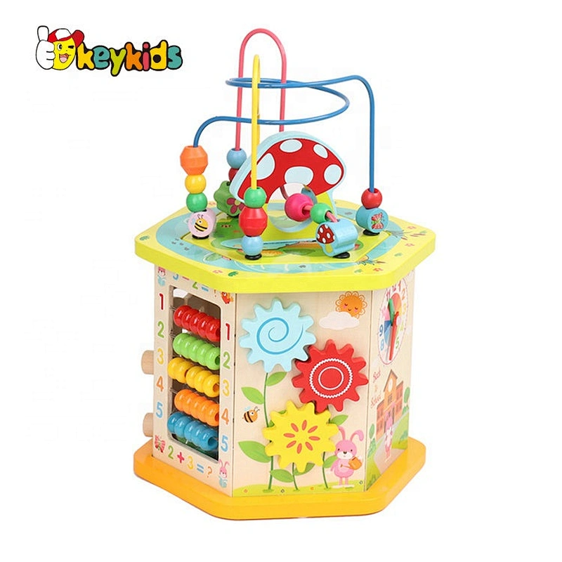 Kindergarten educational mini wooden gear toys for toddlers W14K058