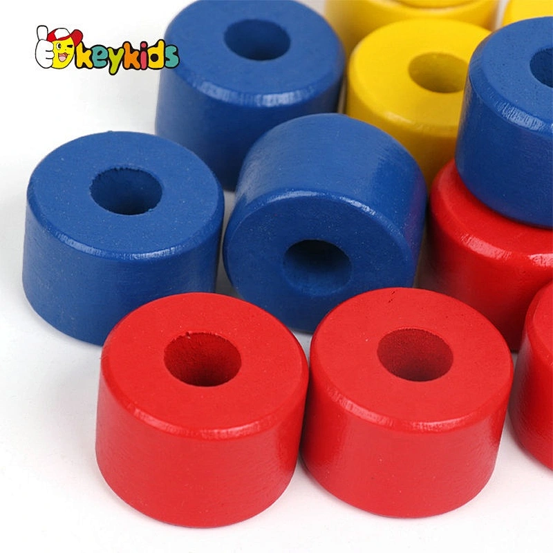 High quality educational wooden montessori blocks for children W12F092