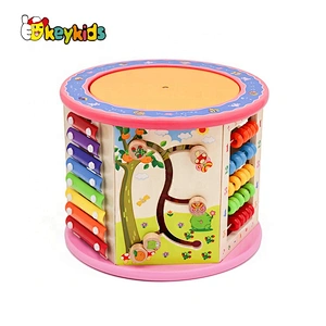 Super September musical wooden learning cube for children W11B153E