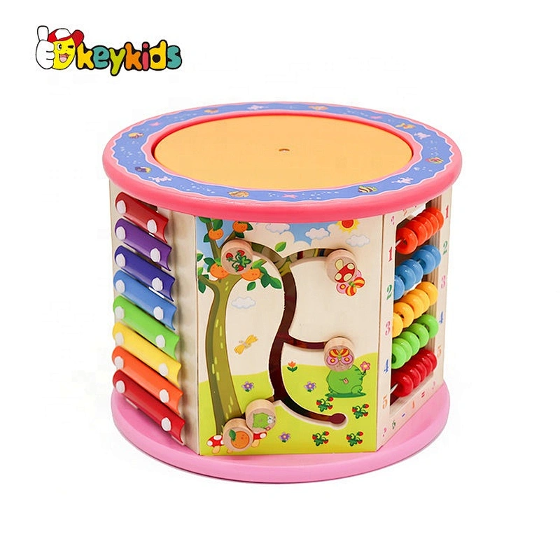 Super September musical wooden learning cube for children W11B153E