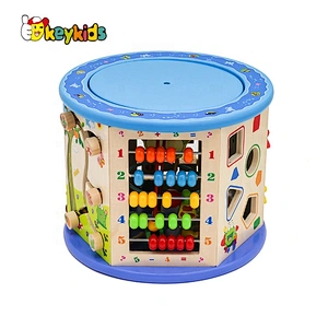 New arrival educational wooden infant activity cube for preschoolers W11B153D