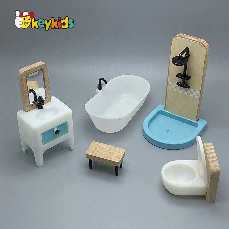 wholesale mini wooden doll house furnitures for kids  pretend play W06B114