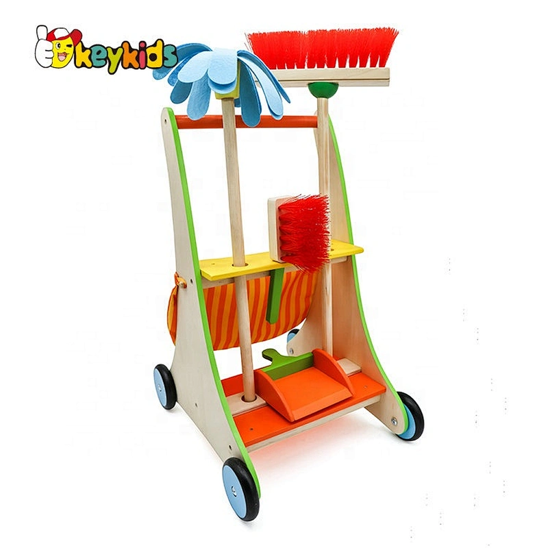 Childrens Wooden Tool Kit Broom Set Pretend Play W10D200