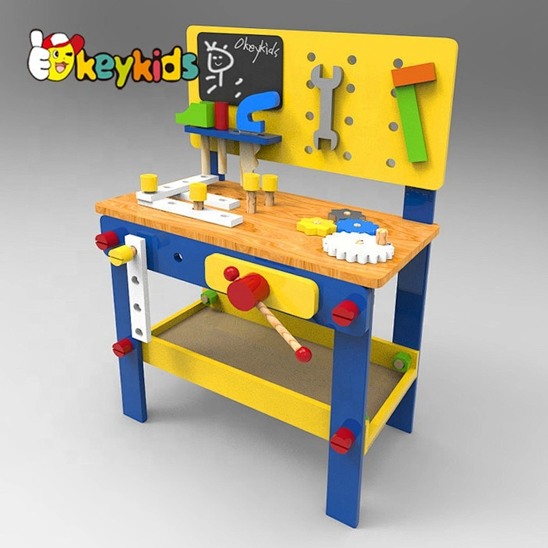 On sale tool toy wooden workbench toy for children W03D076B