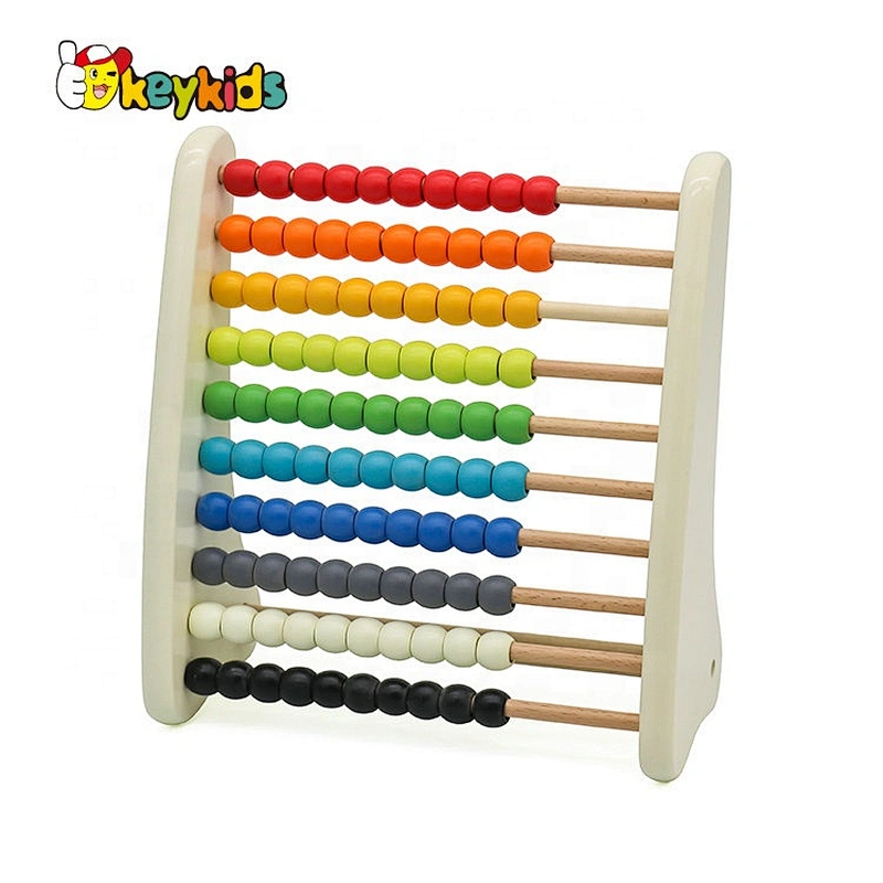 New design educational wooden counting abacus toy for children W12A045