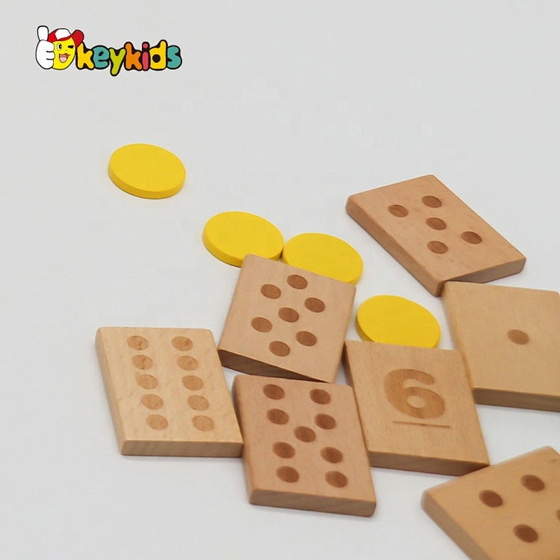 2021 New released number play wooden educational game for children W12E075