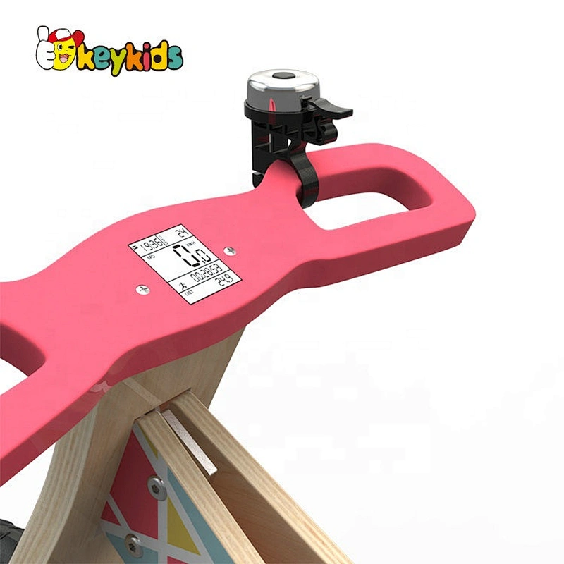 high quality girls pink wooden push bicycle with customize W16C274