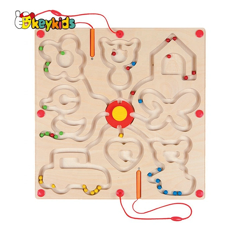 Top sale educational maze wooden toddler board games for preschoolers W11H062