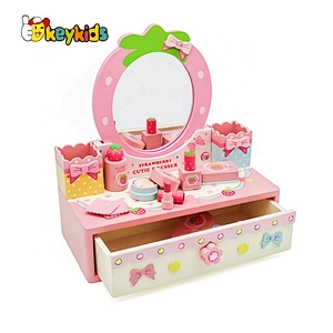 New arrival children wooden toy makeup set for pretend play W10D214