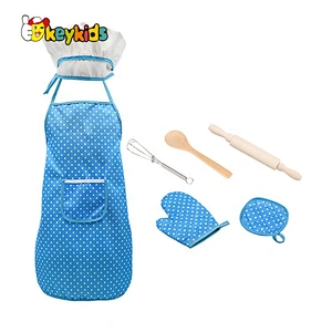 2021 Adorable  carton educational wooden chef set for kids W10D344