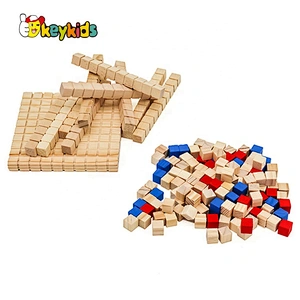 Early number learning wooden base ten set for kids W12E030