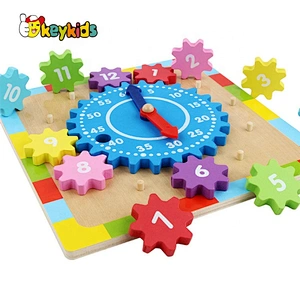 Kindergarten educational mini wooden gear toys for toddlers W14K058