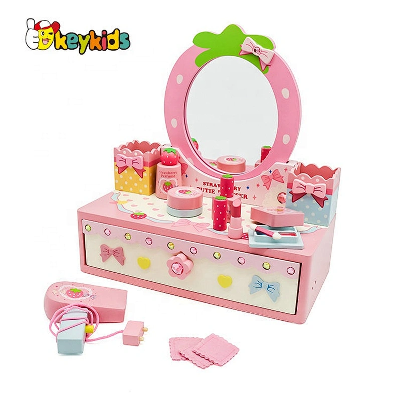 New arrival children wooden toy makeup set for pretend play W10D214