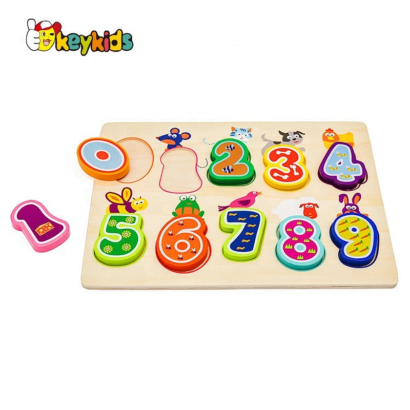 Top Sale Educational Animal Puzzle Wooden For Children W14B111