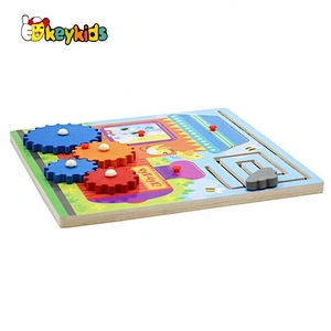 New fashion multi function wooden kids activity board for sale W11H066