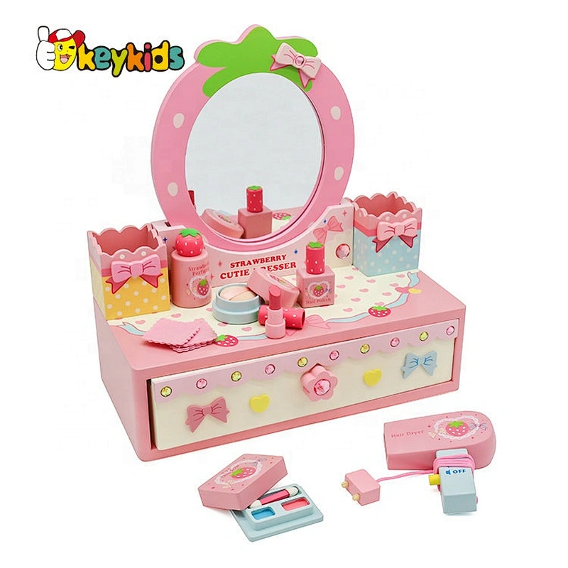New arrival children wooden toy makeup set for pretend play W10D214