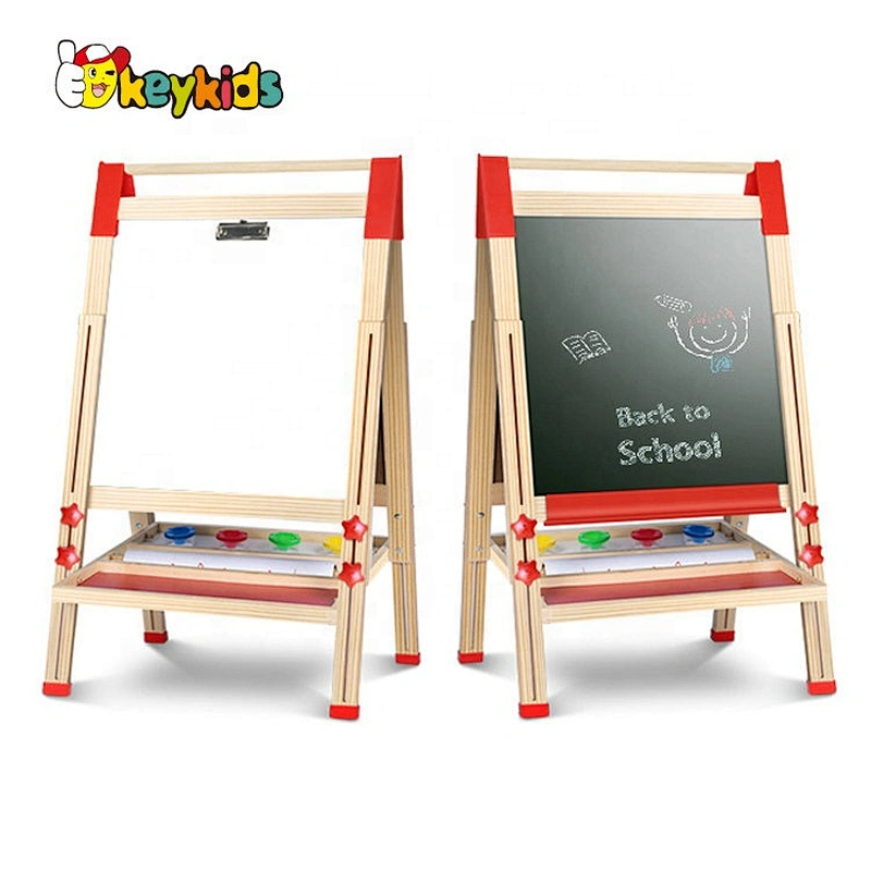 Most Popular Wooden Double Sided Magnetic Standing Drawing Board W12B196