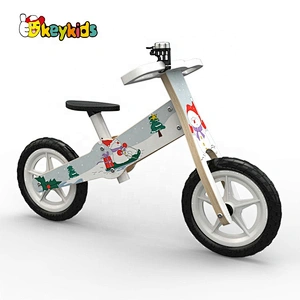New design Christmas style wooden balance bicycle for kids W16C272