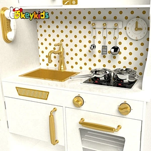 Customize large wooden kids toys kitchen set for sale W10C597C