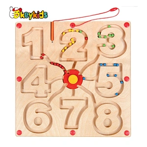 Top sale educational maze wooden toddler board games for preschoolers W11H062