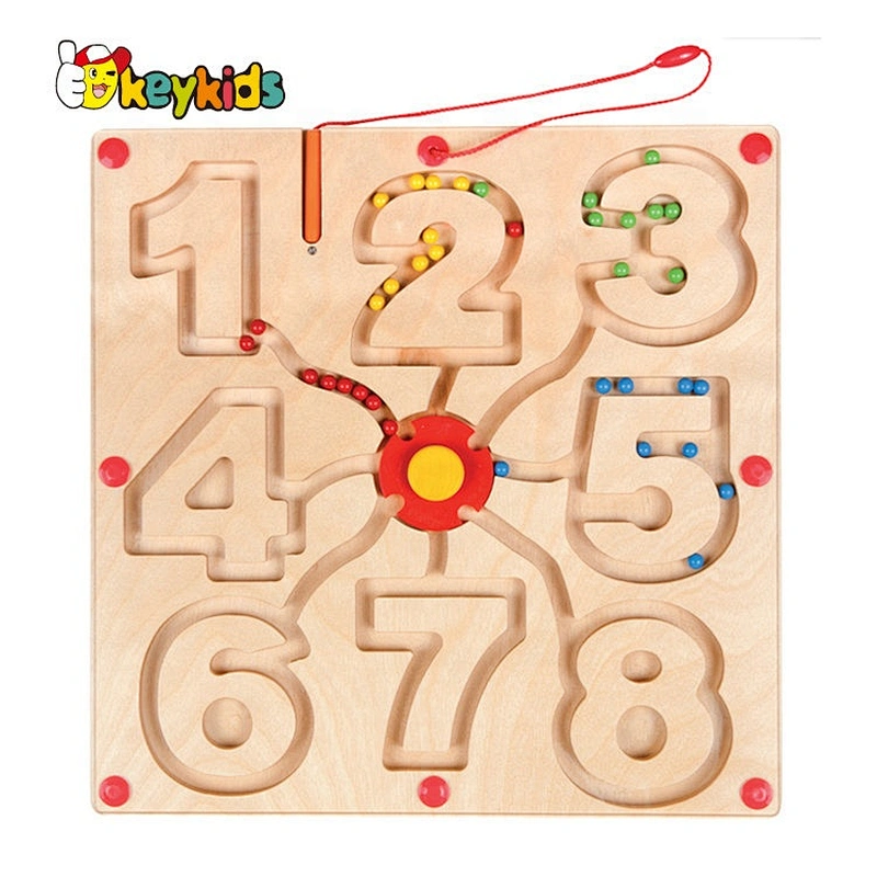 Top sale educational maze wooden toddler board games for preschoolers W11H062
