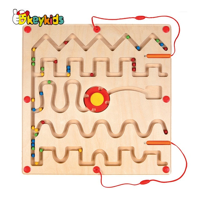 Top sale educational maze wooden toddler board games for preschoolers W11H062