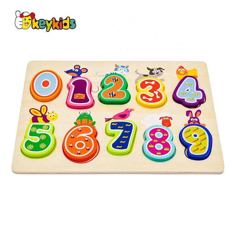 Top Sale Educational Animal Puzzle Wooden For Children W14B111