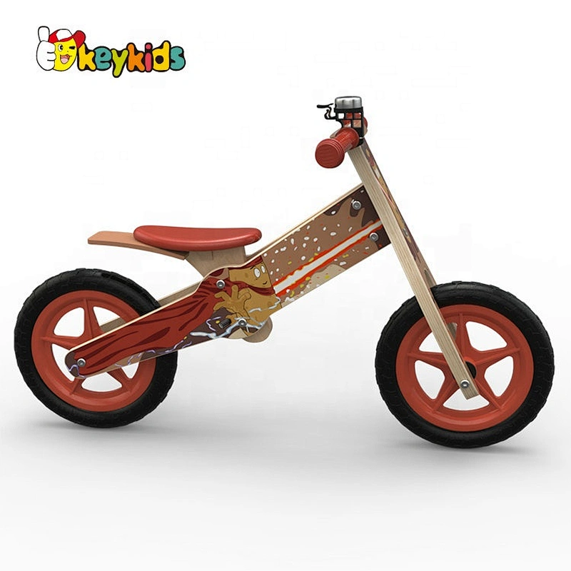 Original Design Red Wooden Push Bicycle For Children W16C265