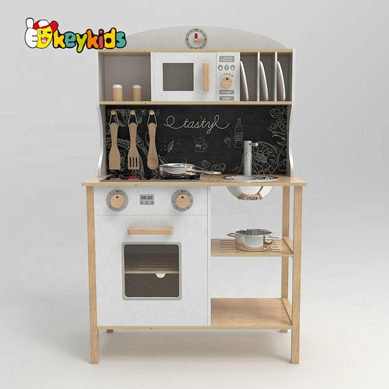 New arrival children wooden toy kitchen play set with accessories W10C546