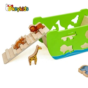 New hottest attractive wooden noah's ark toy for kids Christmas toy W12D078