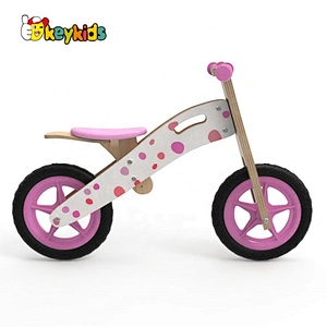 Customize mini pink wooden bicycle frame for girls W16C309H