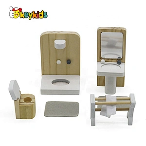 Most popular mini wooden doll house furnitures for kids  pretend play W06B107