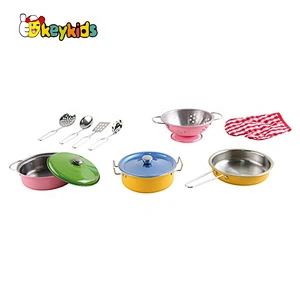 wholesale 23 PCS stainless steel toy kitchen pots and pans for toddlers M03A005