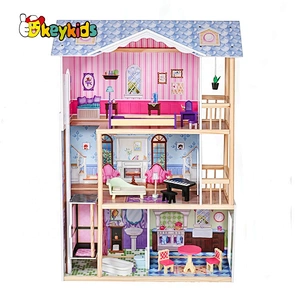 New style 13 furniture pieces children luxury wooden toy dream cottages W06A225