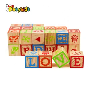 Top sale color education wooden learning center toys for kids W12E026