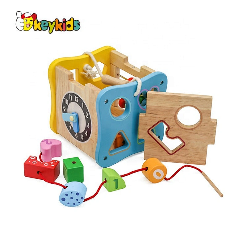 Top sale multi function education wooden activity box for kids W12D088B