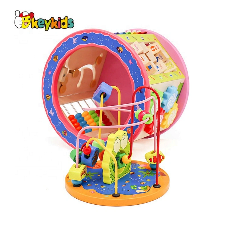Super September musical wooden learning cube for children W11B153E