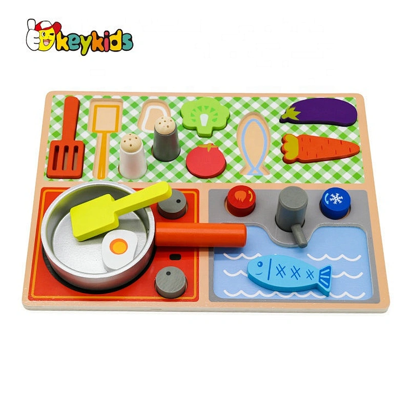 Best Sale Educational Toy Pots And Pans Wooden For Kids W10B210