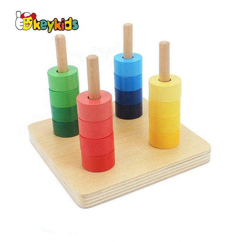 High quality educational wooden montessori blocks for children W12F092