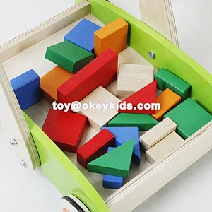 Wholesale Wooden Push Cart With Blocks W16E066