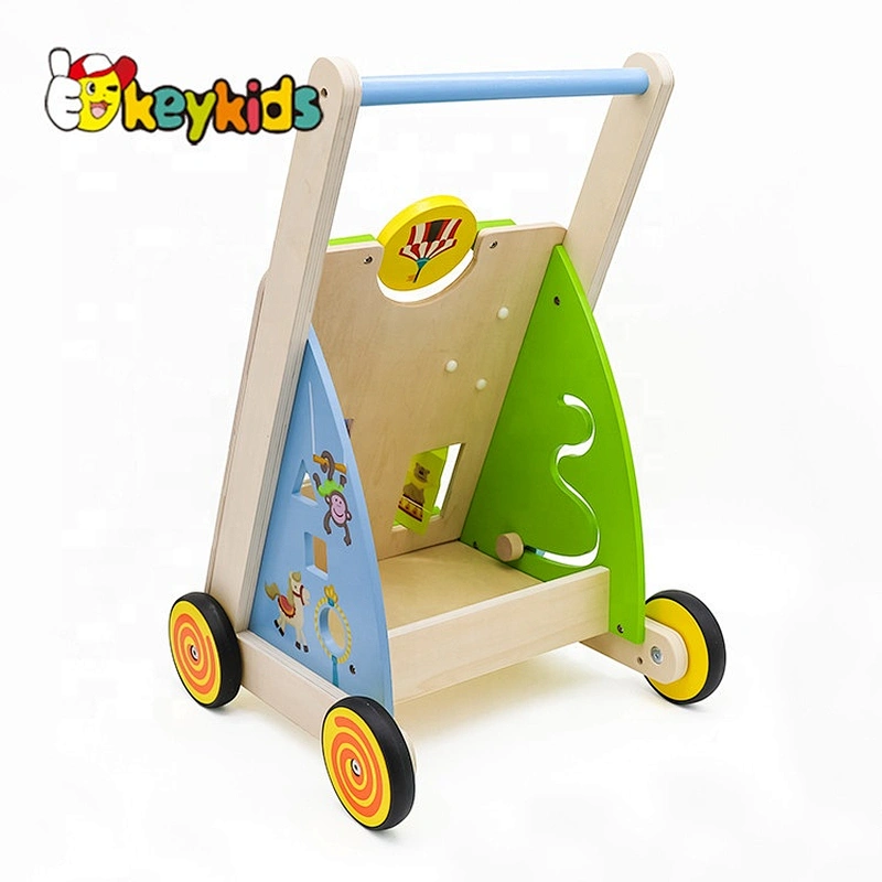 Top fashion multi-function wooden baby push walker with customize W16E143