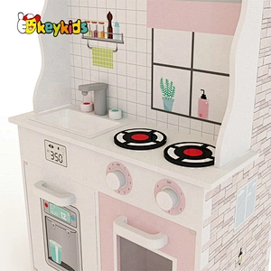 Original Design Kids 2 In 1 Wooden Small Barbie Playhouse And Kitchen Toys For Role Play W06A371D